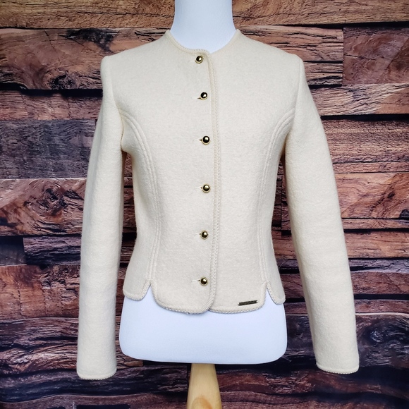 Vintage Geiger Tyrol Boiled Wool Cream 